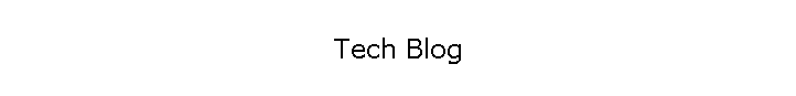 Tech Blog