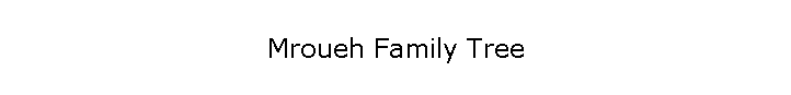Mroueh Family Tree